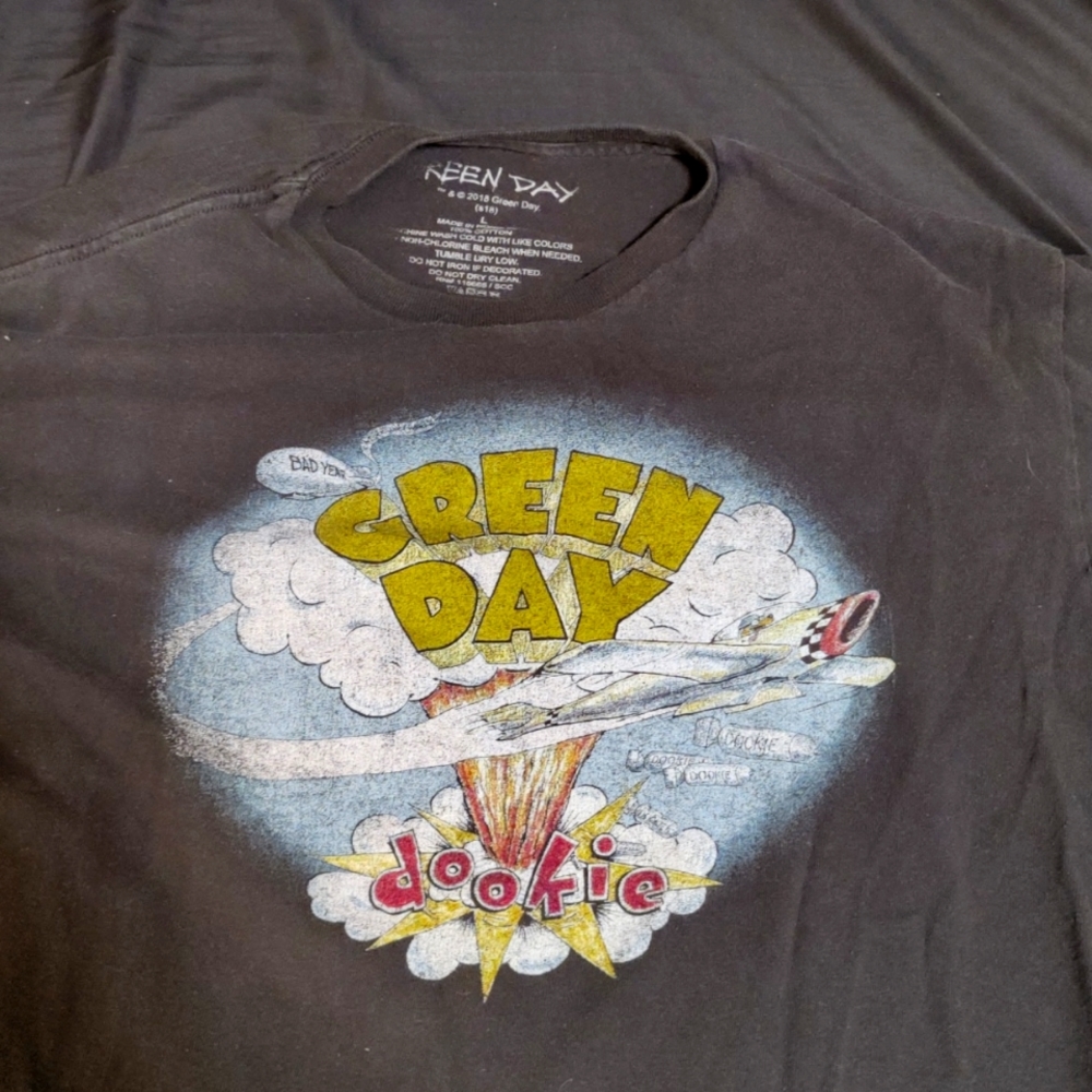 Dookie Green Day Black Tee L